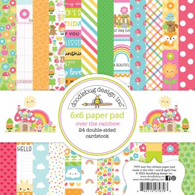 Doodlebug Over The Rainbow Designpapiere - Paper Pad