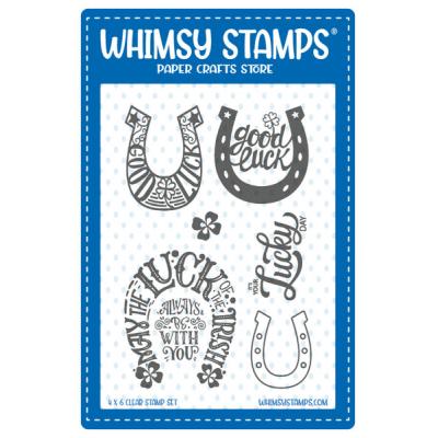 Whimsy Stamps Deb Davis Clear Stamps - Lucky Horseshoes