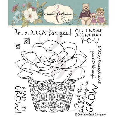 Colorado Craft Company By Kris Lauren Clear Stamps - Ready Set Grow