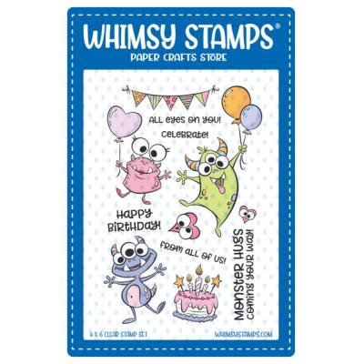 Whimsy Stamps Krista Heij-Barber Clear Stamps - Party Monsters