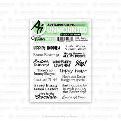 Art Impressions Clear Stamps - Easter Sentiments