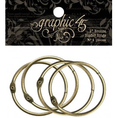 Graphic 45 - Bronze Binder Rings