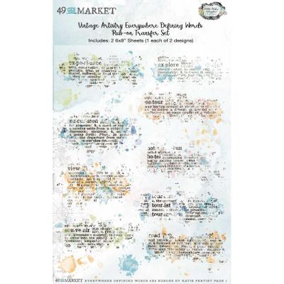 49 And Market Vintage Artistry Everywhere Sticker - Rub-Ons Defining Words