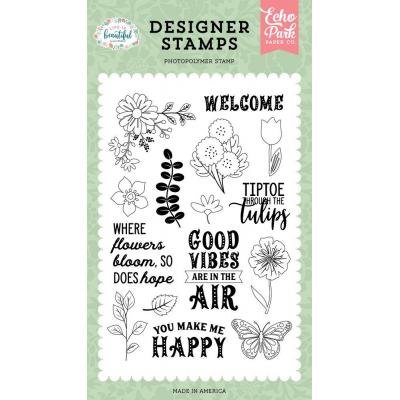 EchoPark Life Is Beautiful Clear Stamps - Where Flowers Bloom