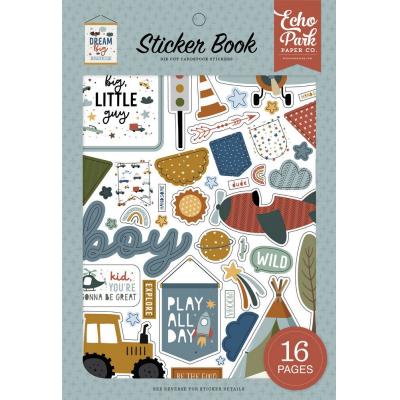 Echo Park Dream Big Little Boy Sticker - Sticker Book