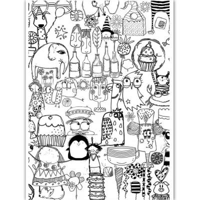 Dress My Craft Transferpapier - Doodled Background