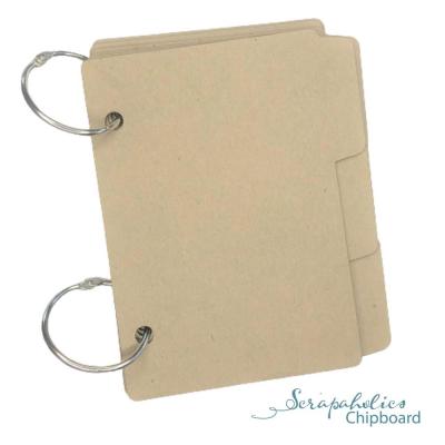 Scrapaholics Laser Cut Chipboard - Mini Album - File Folder