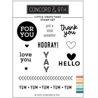 Concord & 9th Clear Stamps - Little Crate Tags