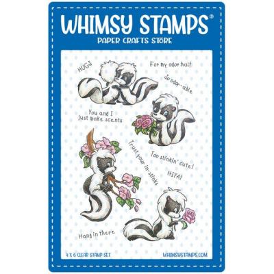 Whimsy Stamps Crissy Armstrong Clear Stamps - Odorable Skunks