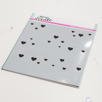 Heffy Doodle Stencil - Layering Hearts