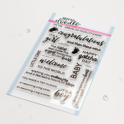 Heffy Doodle Clear Stamps - New Arrival Sentiment