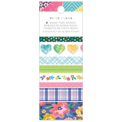 American Crafts Blooming Wild Sticker Klebeband - Washi Tape Spools