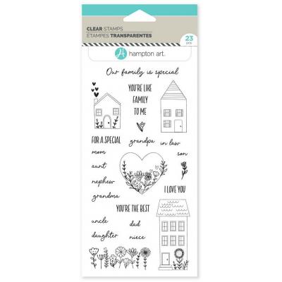 Hampton Art Clear Stamps - Family
