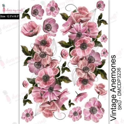 Dress My Craft Transferpapier -  Vintage Anemones