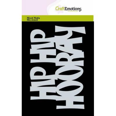 CraftEmotions Carla Creaties Mask Stencil - Hip Hip Hooray