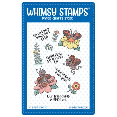 Whimsy Stamps Krista Heij-Barber Clear Stamps - Lady Buggies
