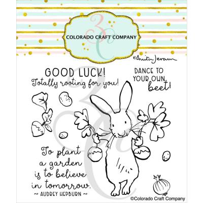 Colorado Craft Company By Anita Jeram Clear Stamps - Rooting For You!