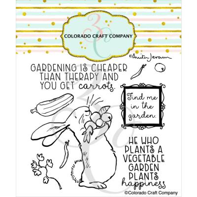 Colorado Craft Company By Anita Jeram Clear Stamps - Garden Therapy