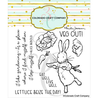 Colorado Craft Company By Anita Jeram Clear Stamps - Veg Out!