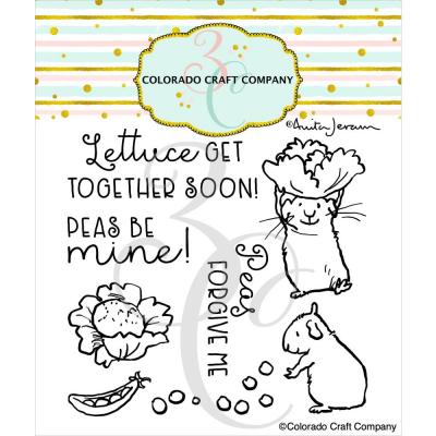 Colorado Craft Company By Anita Jeram Clear Stamps - Peas Forgive Me