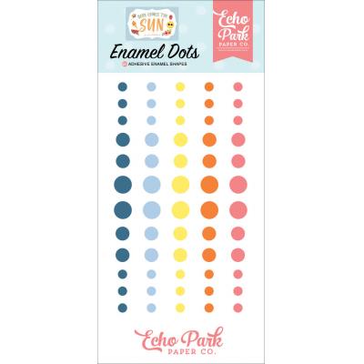 Echo Park Here Comes The Sun Embellishments - Enamel Dots