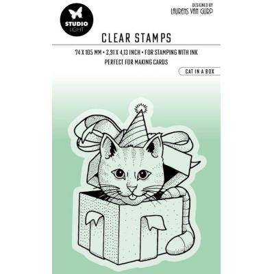 StudioLight Clear Stamp - Cat In A Box