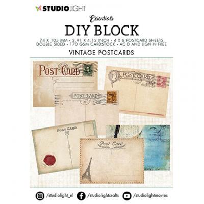 StudioLight DIY Block Essentials Nr.02 Scrapbooking Set - Postcards