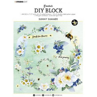 StudioLight DIY Block Essentials Nr.43 Scrapbooking Set - Sunny Summer