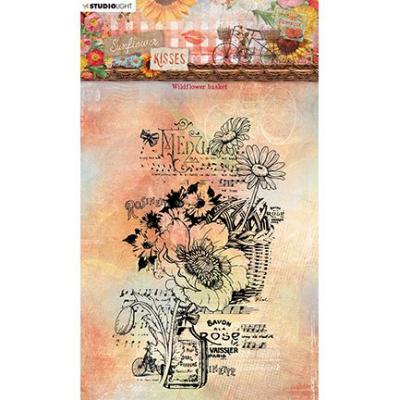 StudioLight Sunflower Kisses Nr. 438 Clear Stamps - Wildflower Basket