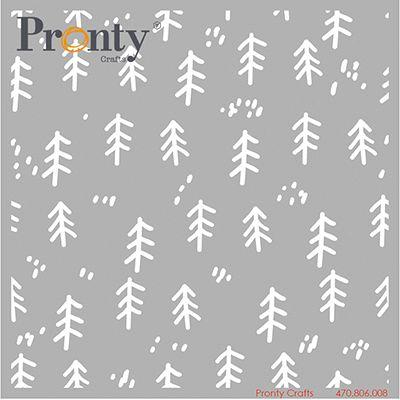 Pronty Stencil - Winter Trees