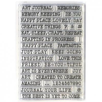 Elizabeth Craft Designs Clear Stamps - Journal Phrases 1