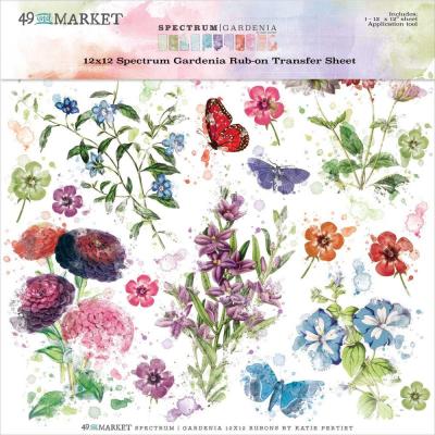 49 and Market Spectrum Gardenia Sticker - Spectrum Gardenia Rub-Ons