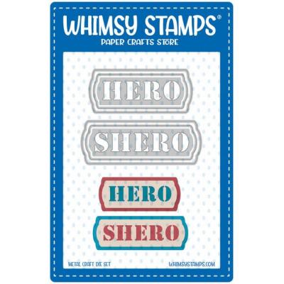 Whimsy Stamps Deb Davis Die - Military Hero And Shero
