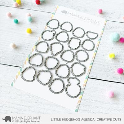 Mama Elephant Creative Cuts - Little Hedgehog Agenda