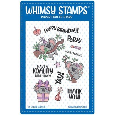 Whimsy Stamps Krista Heij-Barber Clear Stamps - Koala Birthday