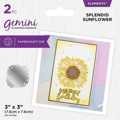 Gemini  Cut-in Cut-Out Dies - Splendid Sunflower Elements