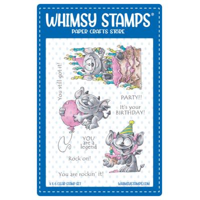 Whimsy Stamps Dustin Pike Clear Stamps - Gargoyle Birthday
