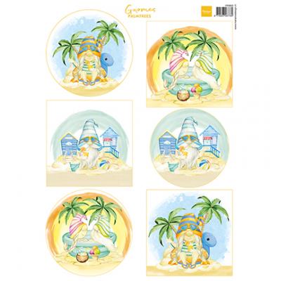Marianne Design Ausschneidebogen - Gnomes On The Beach - Palmtrees