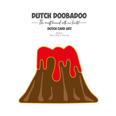 Dutch DooBaDoo Card Art  Schablone - Vulkan