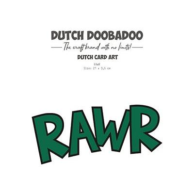 Dutch DooBaDoo Card Art  Schablone - RAWR