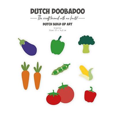 Dutch DooBaDoo Dutch Build Up Art Schablone - Gemüse und Früchte