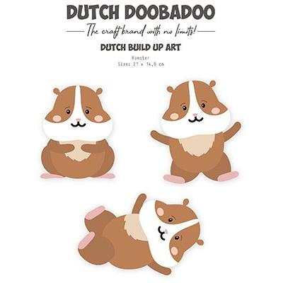 Dutch DooBaDoo Build Up Art Schablone - Hamster