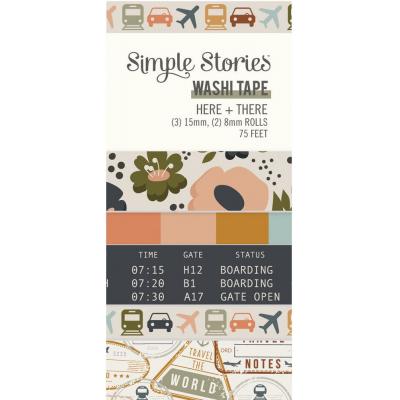 Simple Stories Here+There Klebeband - Washi Tape