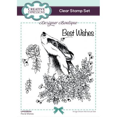 Creative Expressions Designer Boutique Clear Stamps - Floral Wishes