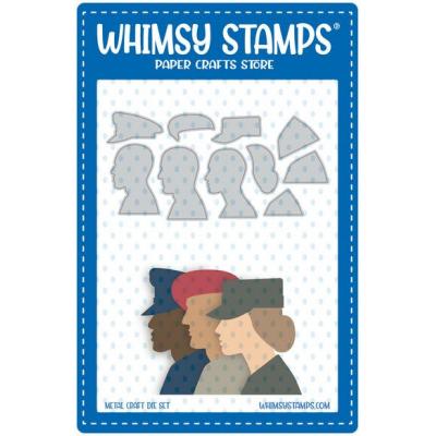 Whimsy Stamps Deb Davis Die - Military Profiles
