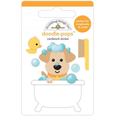 Doodlebug Design Doggone Cute Sticker - Rub-a-dub