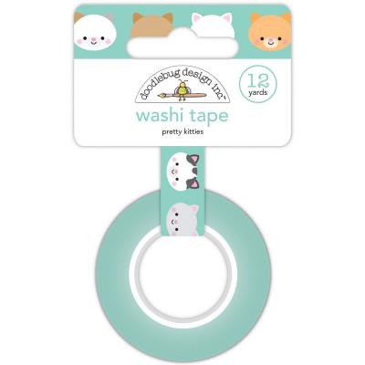 Doodlebug Design Pretty Kitty Washi Tape - Pretty Kitties