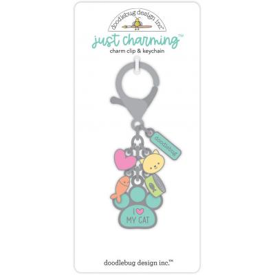 Doodlebug Design Pretty Kitty Charms - I Love My Cat Just