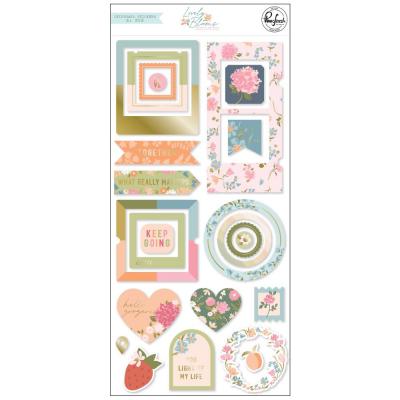 Pinkfresh Studio Lovely Blooms - Chipboard Stickers