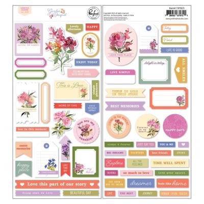 Pinkfresh Studio Garden Bouquet - Cardstock Stickers